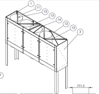 Enclosing of wood dust filters to WIS15